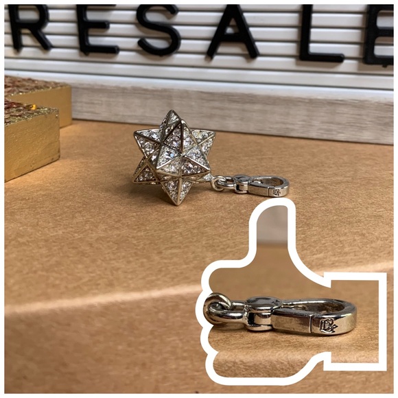 Juicy Couture Jewelry - JUICY COUTURE MOROCCAN STAR SILVER CRYSTAL CHARM